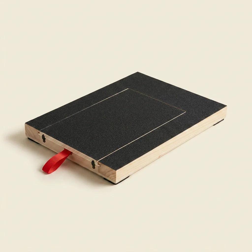 Calm Method scratch board pine frame and matte black sandpaper