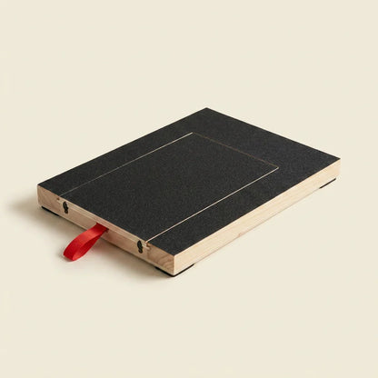 Calm Method scratch board pine frame and matte black sandpaper